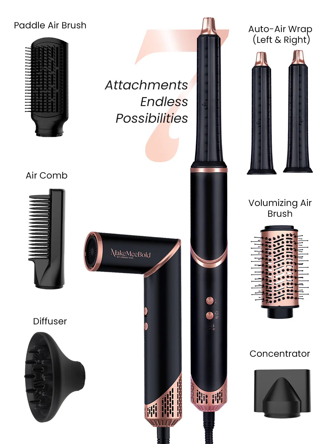 MakeMeeBold 7-IN-1 Multi Air Styler by Urban Yog - Image 4