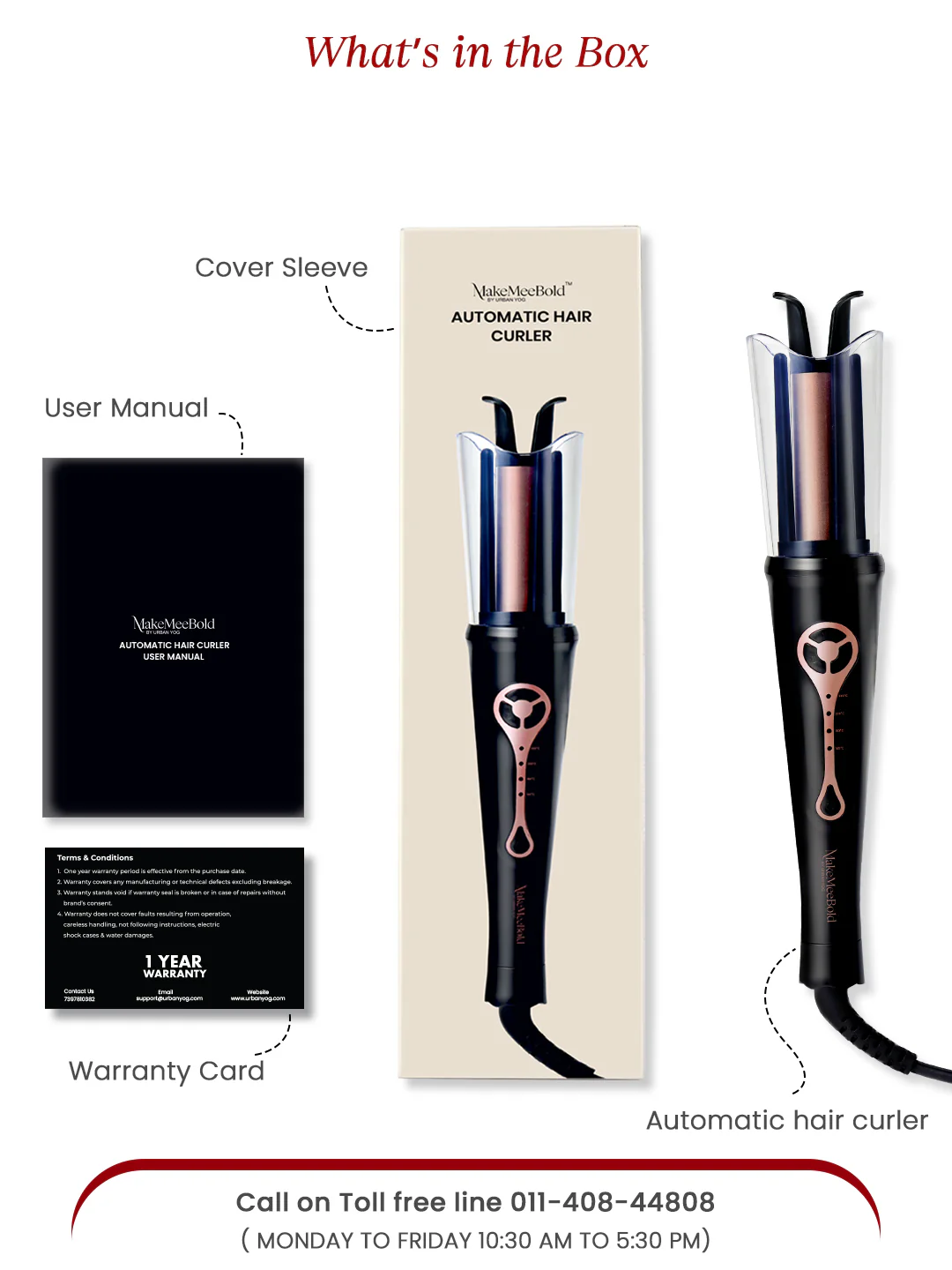 MakeMeeBold Automatic Hair Curler by Urban Yog - Image 3