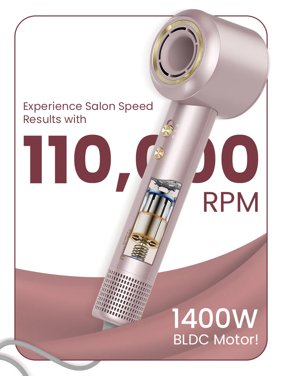 MakeMeeBold High Speed Swift Hair Dryer - Image 3