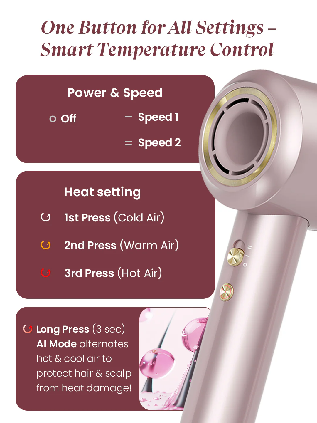 MakeMeeBold High Speed Swift Hair Dryer - Image 5