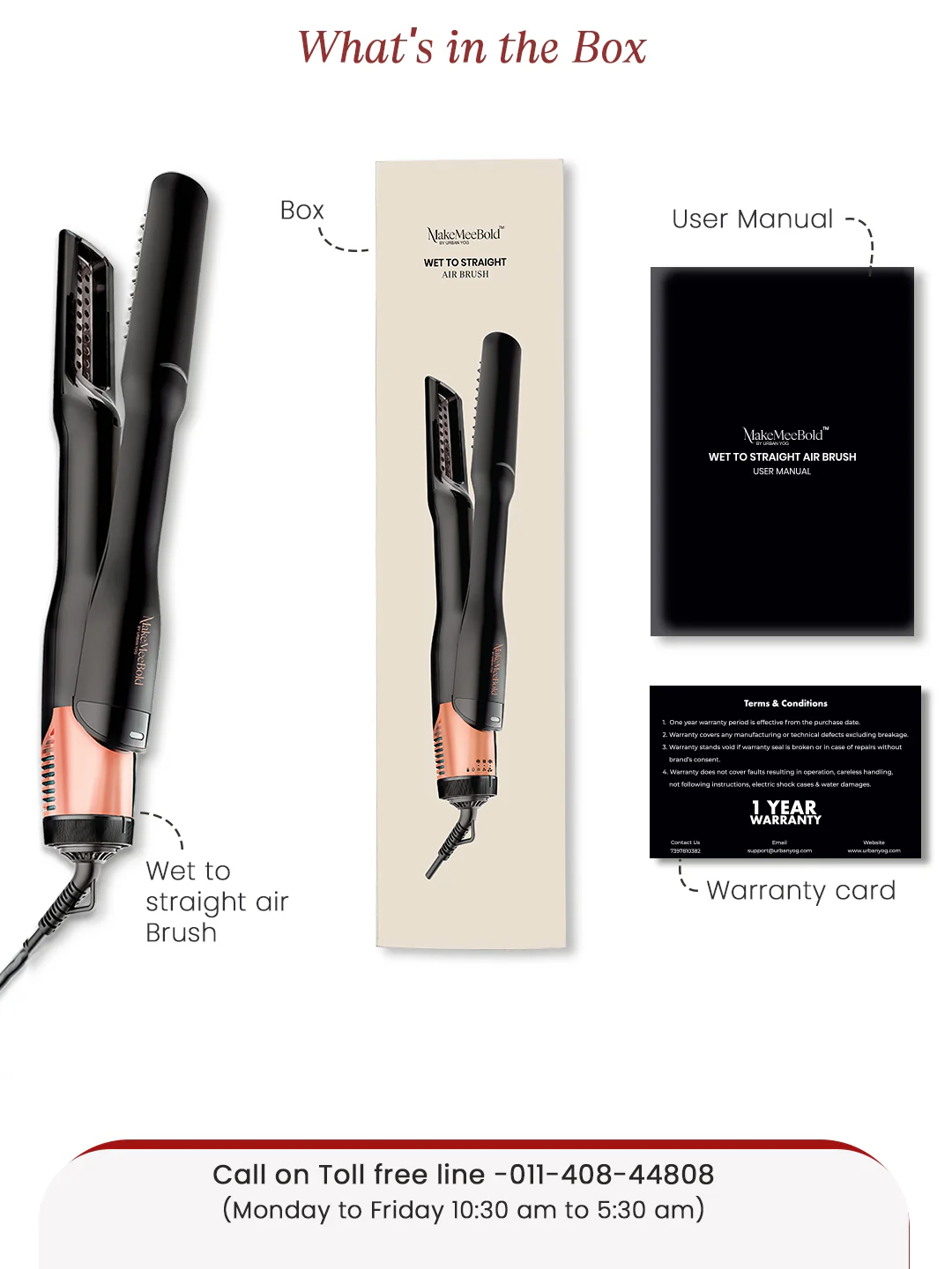 MakeMeeBold Wet To Straight Air Brush by Urban Yog - Image 8