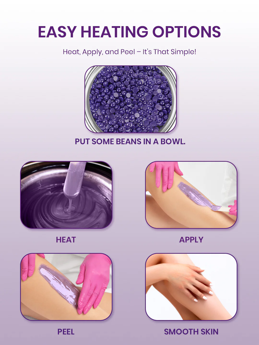 Urban Yog Body Bikini Stripless Brazilian Wax 400g - Image 4