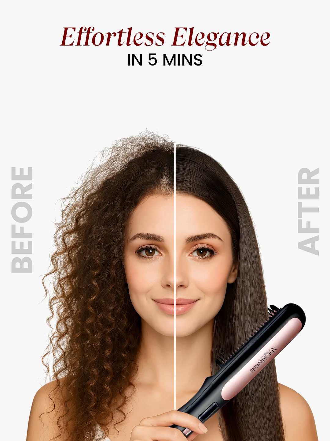 MakeMeeBold Hair Straightening Brush - Image 3
