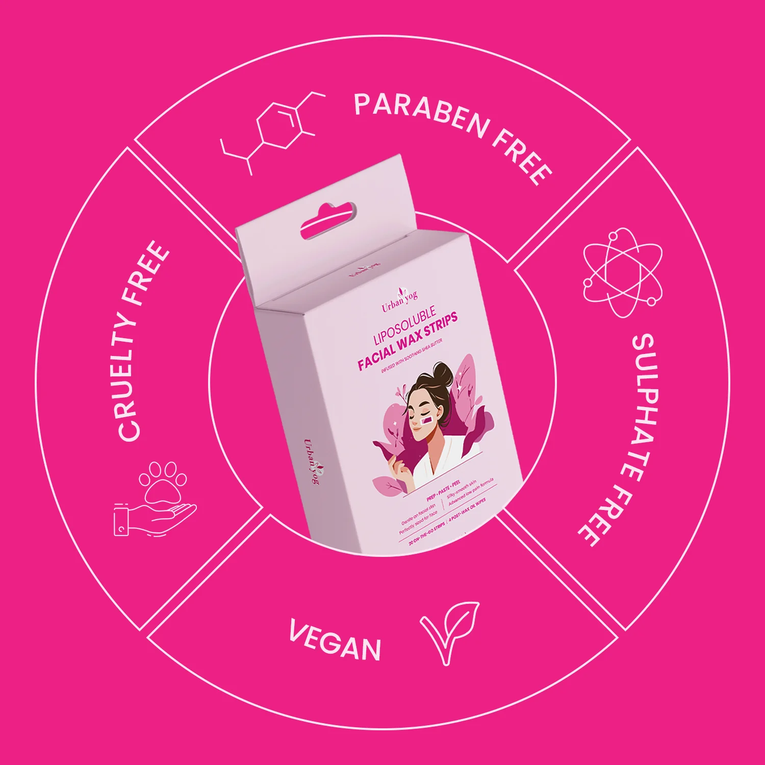 Urban Yog Liposoluble Facial Wax Strips (Pack Of 2) - Image 6