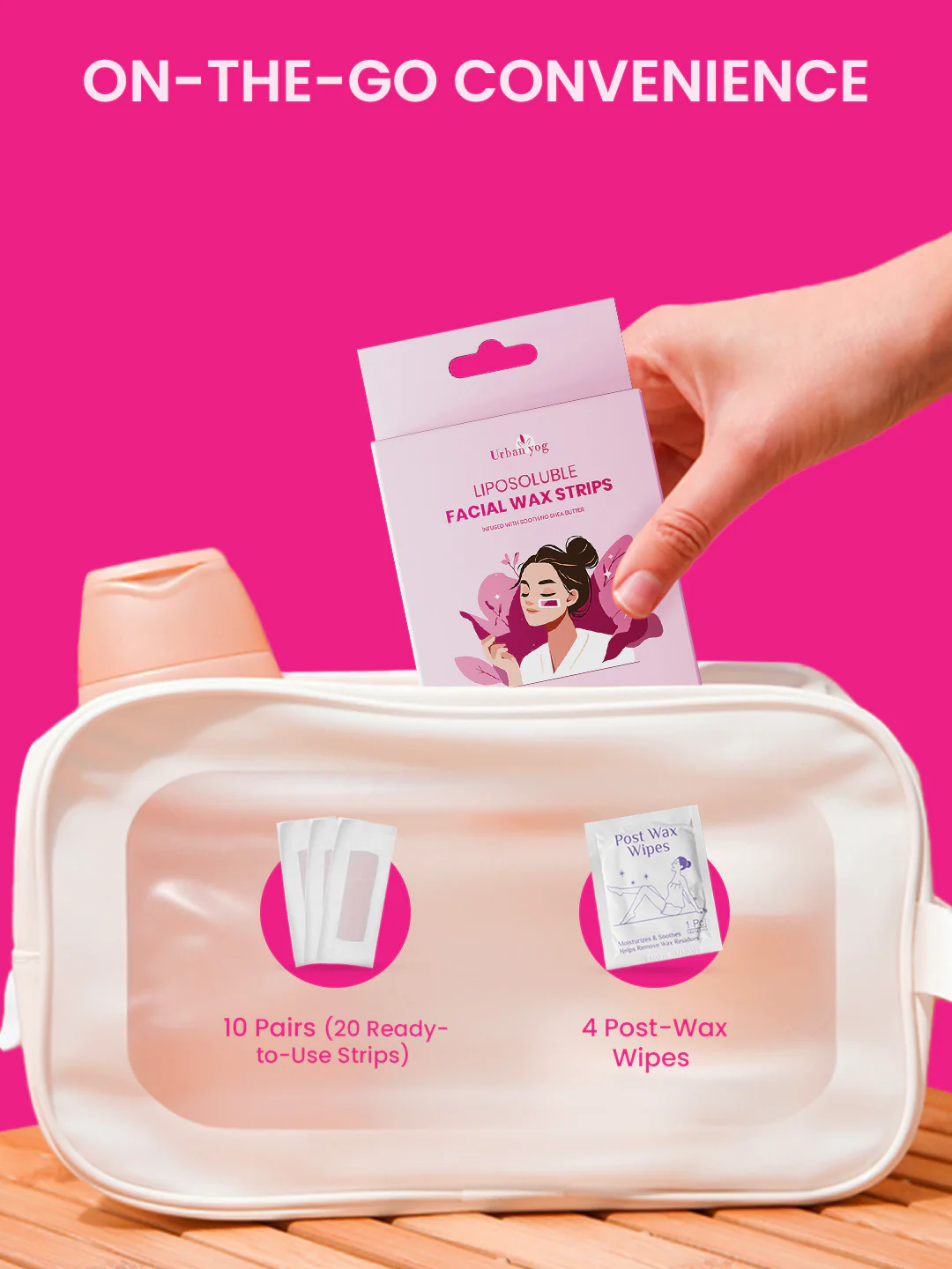 Urban Yog Liposoluble Facial Wax Strips - Image 6